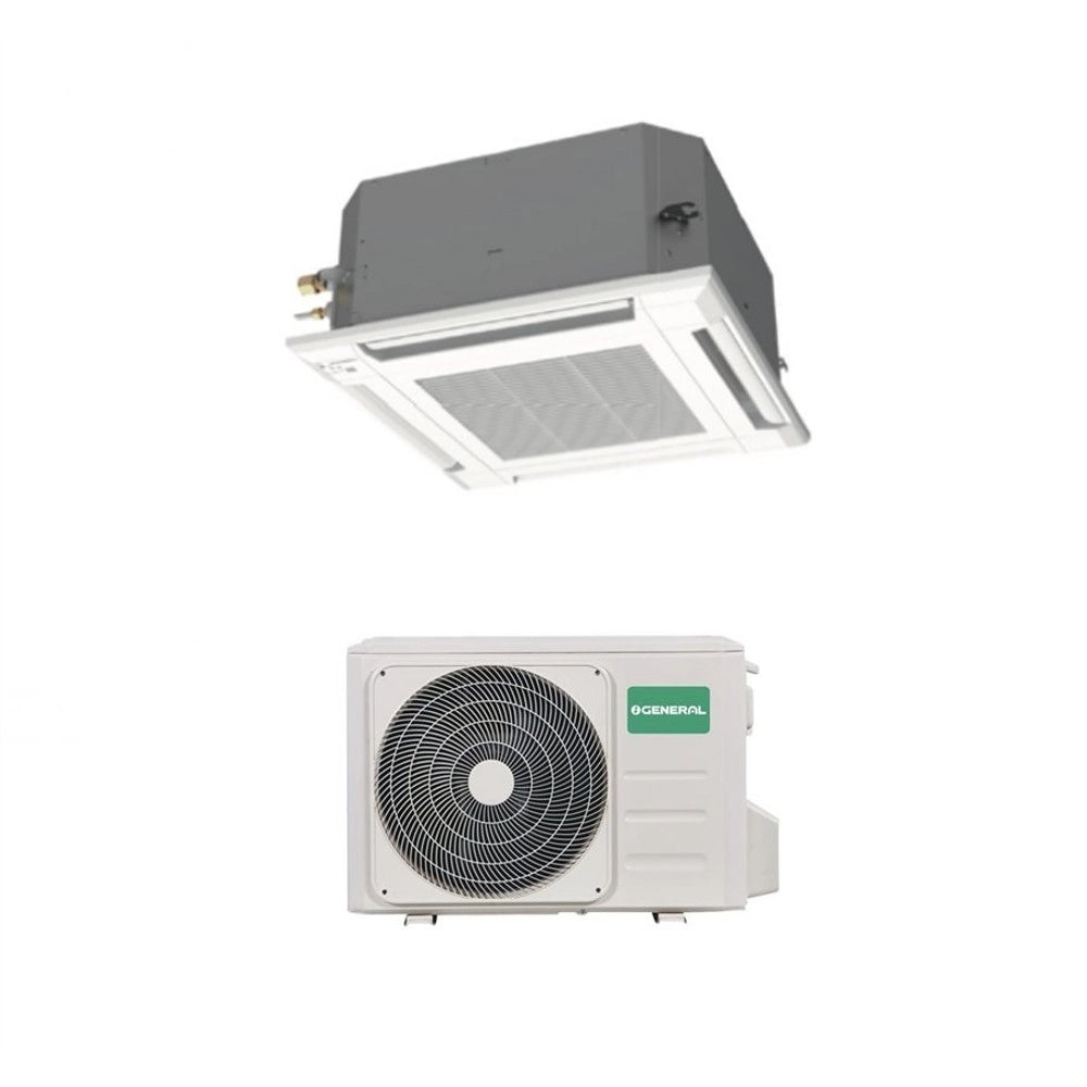 Condizionatore a Cassetta Flusso Circolare General Fujitsu 30000 Btu AUX30KRLB con Comando a Filo e Pannello