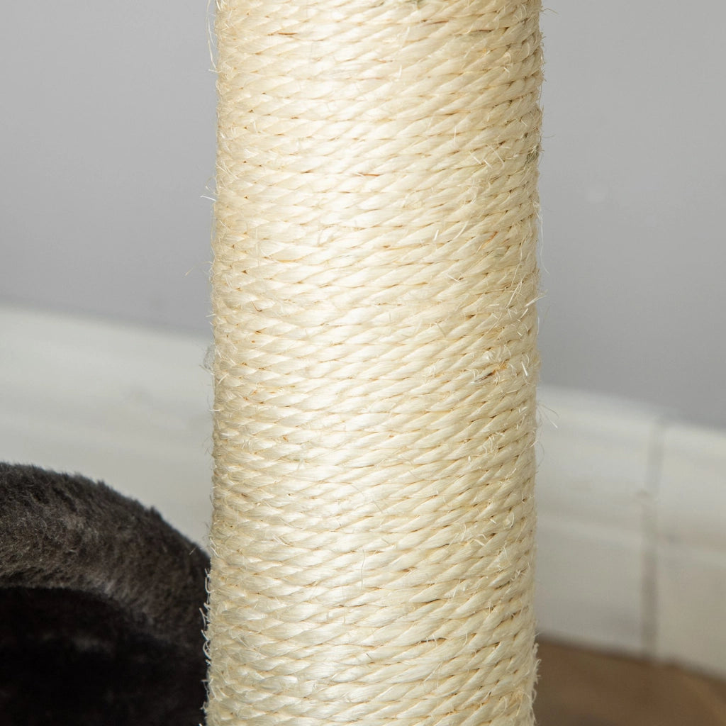 Albero tiragraffi per gatti con palla e piattaforma ¨C Minimal ¨C 46 cm grigio scuro