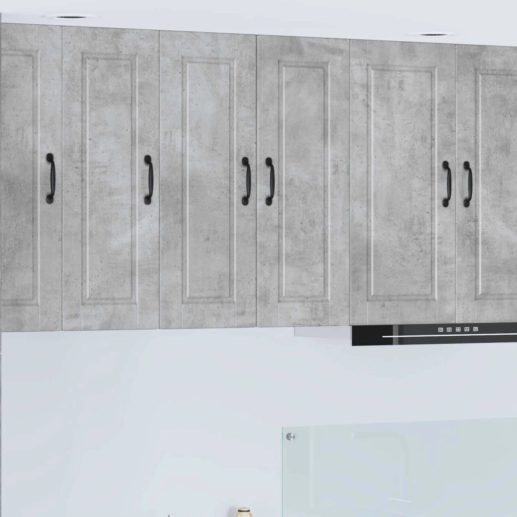 Mobile da cucina con lo scaffale-Armadio da cucina Grigio cemento 30 x 31 x 80 cm 362646