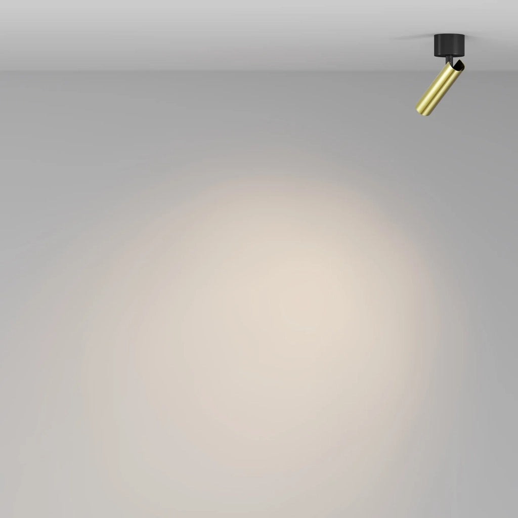 Maytoni Plafoniera moderna Focus T 1 luce LED integrato nera alluminio