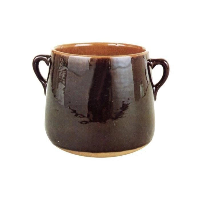 Vulcania 5670022 Terracotta Pentola in Terracotta Smaltata con Due Manici Diametro 22 cm Altezza 21 cm Capacita' 7,3 lt colore Marrone