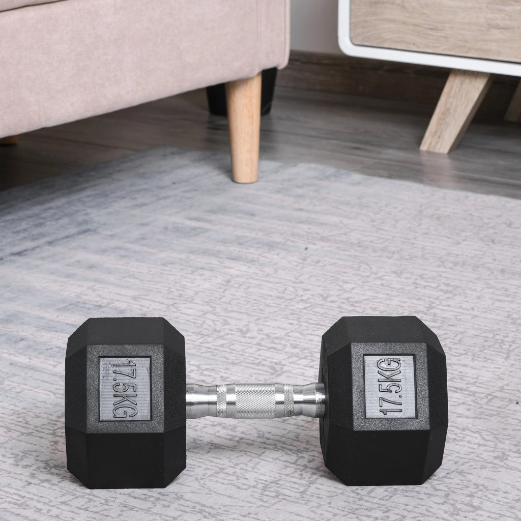 Manubrio 17.5 kg ¨C Minimal ¨C Nero + Argento