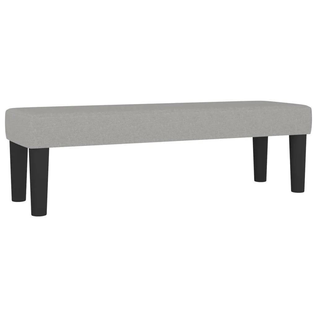 Giroletto a Molle con Materasso Grigio Chiaro 140x190cm Tessuto 3136589