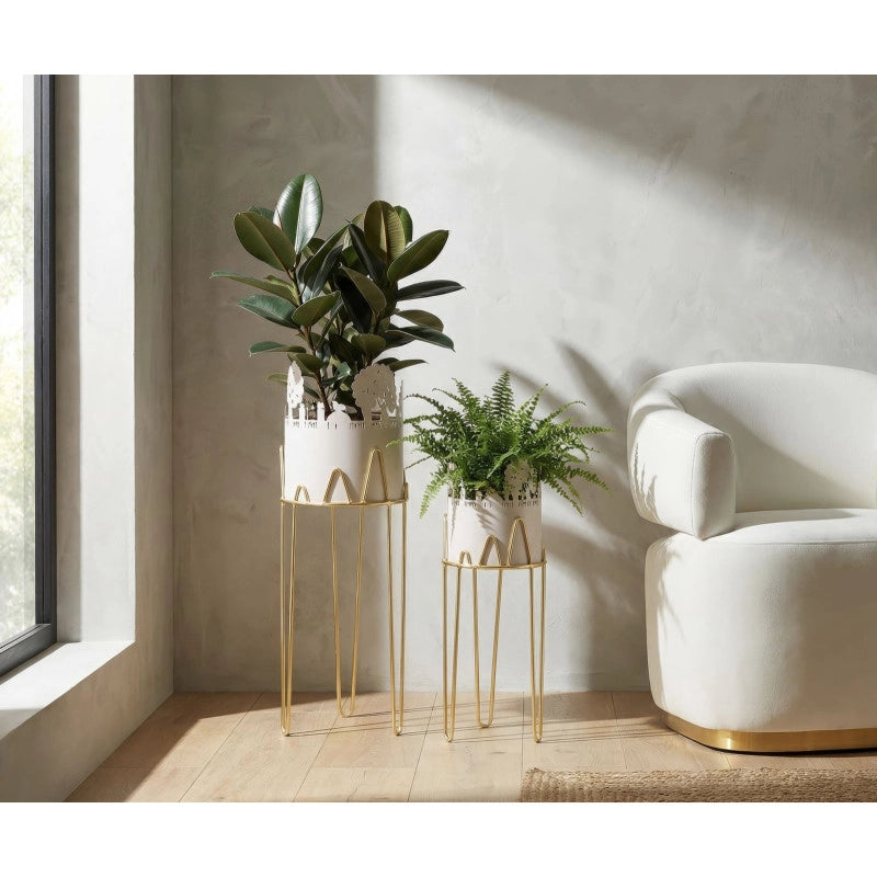 Porta Vasi Tree Coppia cm ø 27x79-22,8x62