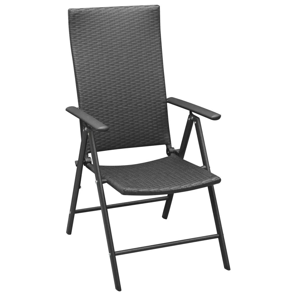 Set da Pranzo da Giardino 7 pz Nero e Marrone 3060056