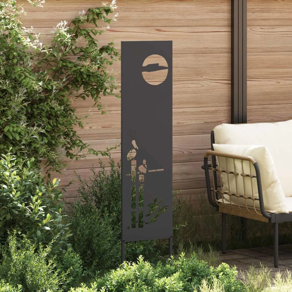 Schermo per privacy in giardino Traforo Nero 32 x 140 cm 876245