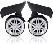 Ruote per Bagagli - Sostituzione per Ruote di Rotazione - Adatte per Borse da Viaggio - Altezza 9,5cm - Diametro 6cm - Installazione Facile - Ruote per Bagagli