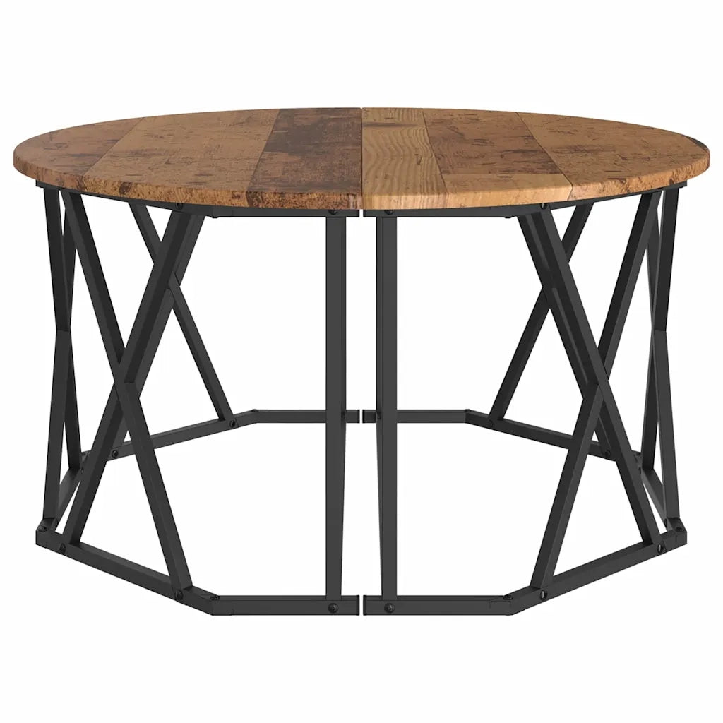 Tavolino da Salotto-Tavolino da soggiorno-Tavolo Legno vecchio 80 x 80 x 42 cm
