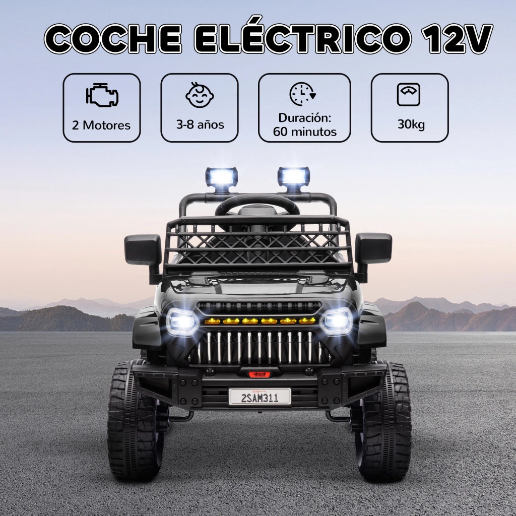 Auto Elettrica per Bambini con Telecomando ¨C zephmum ¨C Nero