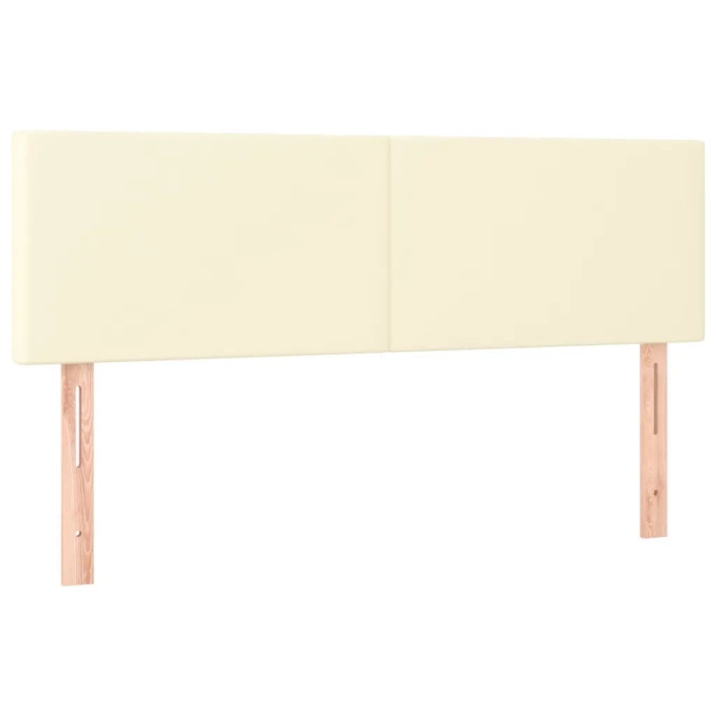 Testiera | Testata Crema 144x5x78/88 cm in Similpelle
