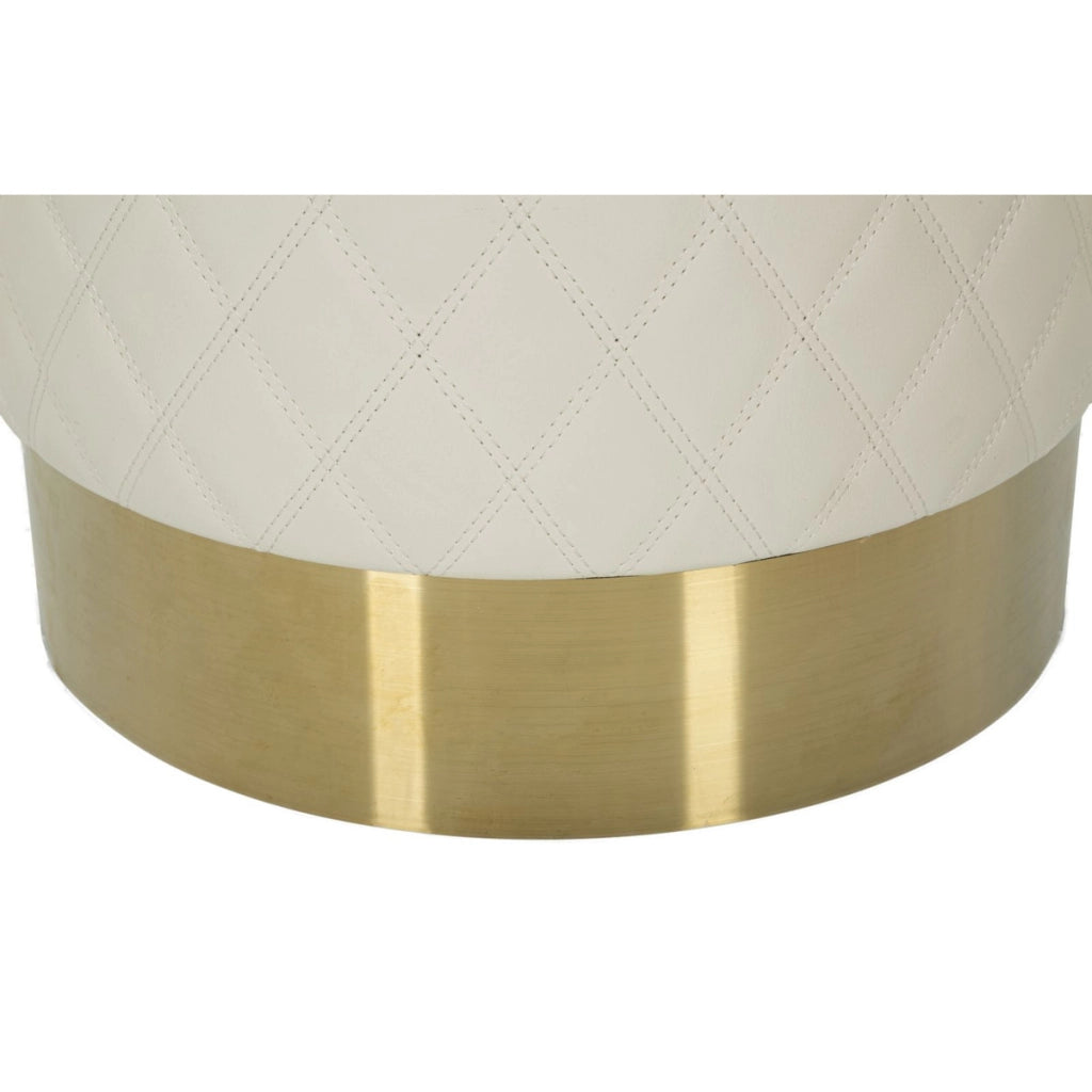 Pouf VKH354, Bianco, Legno, 36x36x39 cm