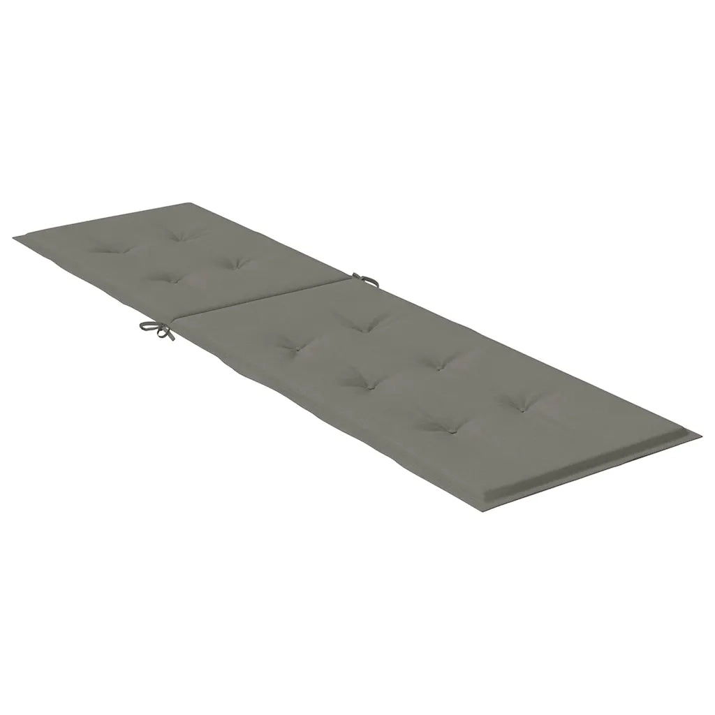 Cuscino per Sdraio Grigio Scuro Mélange (75+105) x 50 x 4 Tessuto 4002488