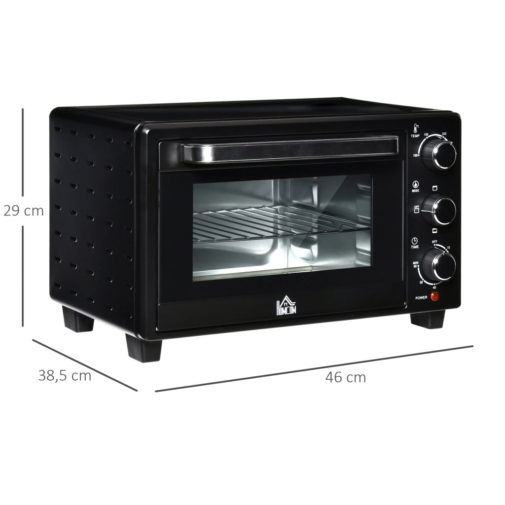 Forno a tostapane ¨C zephmum ¨C 21 L, acciaio inox, nero