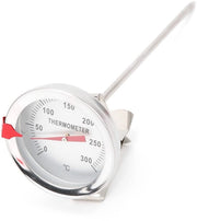 Termometro di precisione per cucina - Raggio di misura 50°C a 300°C - Materiale in acciaio inossidabile - Diametro del dial 5 cm - Adatto per frittura e grilling - Termometro per cucina digitale