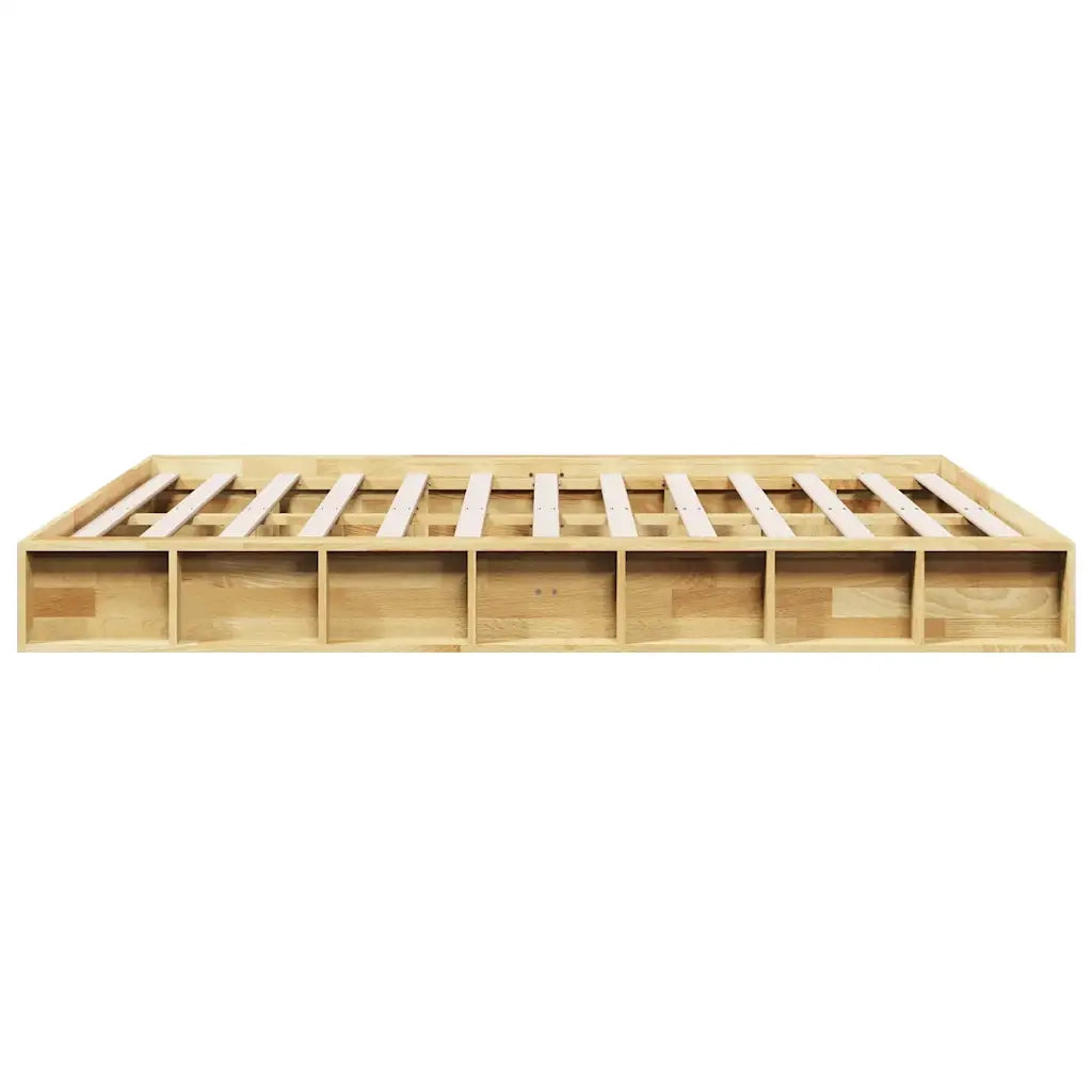 Struttura Letto Senza Materasso-Giroletto Senza Materasso 160x200 cm in Legno di Rovere 509444