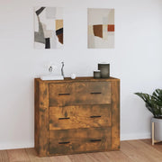 Credenza-Buffet-Armadio da cucina Rovere Fumo 80x33x70 cm in Legno Multistrato