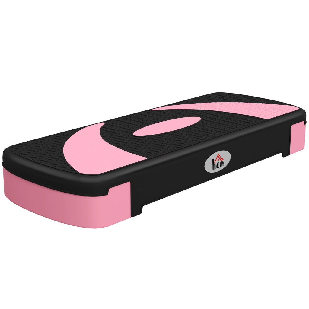 Step Aerobico Fitness Antiscivolo Regolabile 3 Altezze ¨C Minimal ¨C 80x31x20 cm Rosa