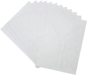 Corona d'oro - Pannelli autoadesivi in Nylon - Pannelli di riparazione per abbigliamento - Bianco - Adatto per giacche da dono - Riparazione di buchi e strappi - 12 fogli