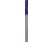 Acciaio wolframio 4-flusso testa piatta con rivestimento nano HRC65 - diametro del filo 4mm - utensile per taglio con incisione - 4 * 10 * 4D * 50L.