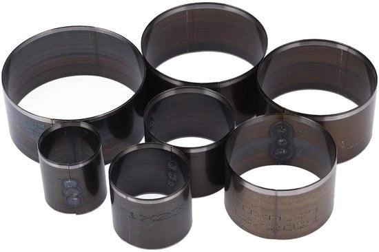 Punzone a forma di buco per pelle - Set a 7 pezzi - Colore grigio - Adatto per lavorazione di pelle - Utilizzato per progetti di DIY