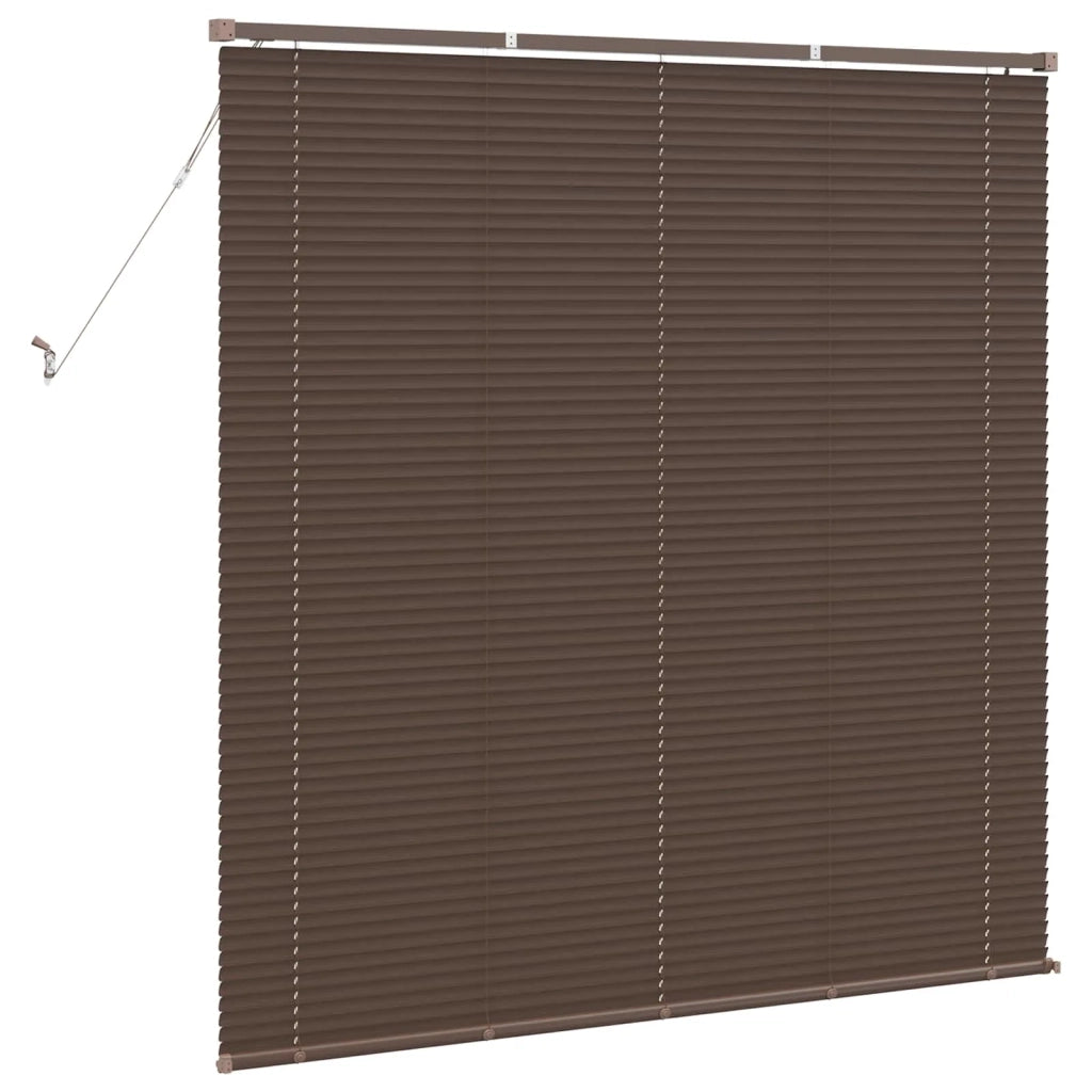 Tenda Veneziana | Tenda a lamelle Marrone Scuro con Motivo 150 x 130 cm 25 mm PVC