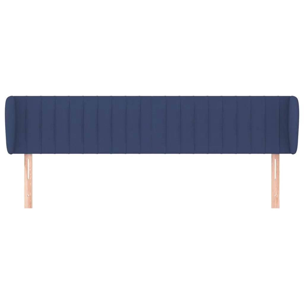 Testiera ad Orecchio-Testata con Orecchie Blu 183x23x78/88 cm in Tessuto 494765