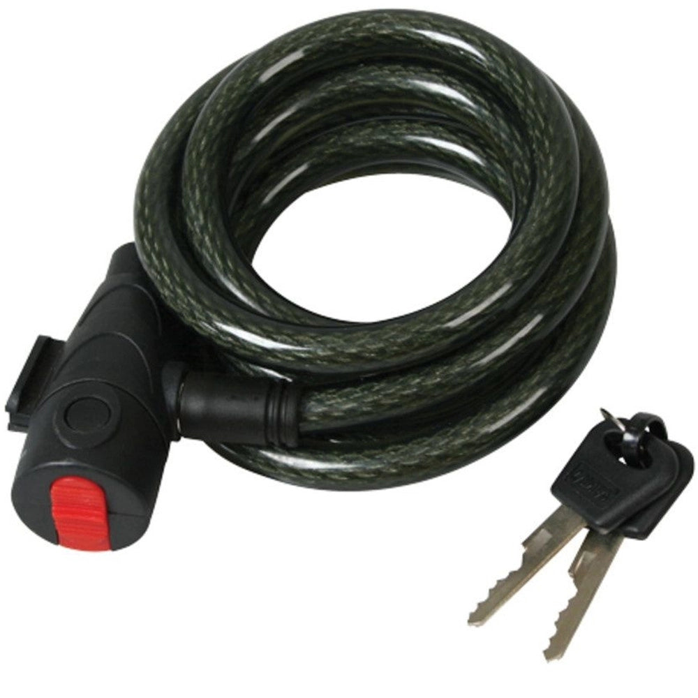 Trade Shop - Catena Antifurto Moto Bicicletta Con Lucchetto Chiavi Acciaio 100cm Vari Colori -