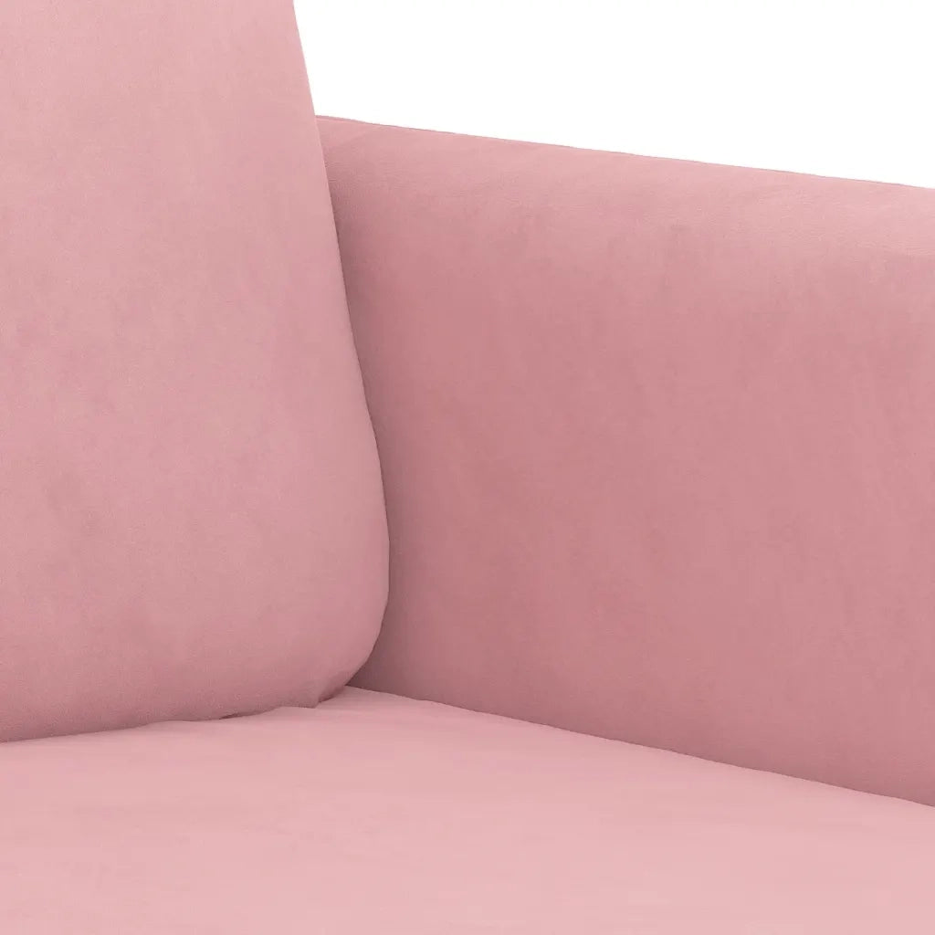 Divano a 2 Posti-Sofa 2 Posti Rosa 120 cm in Velluto 251411
