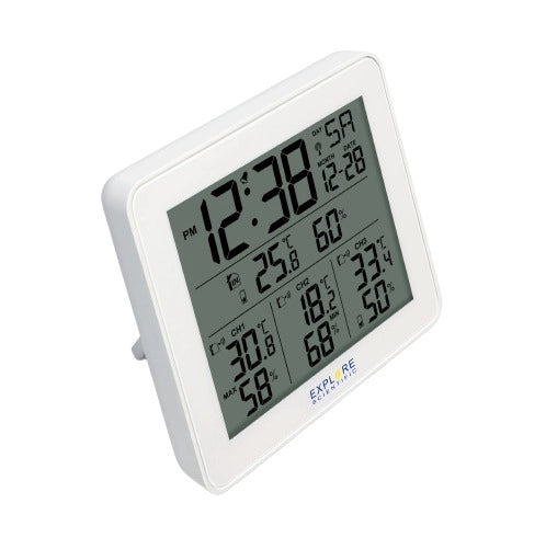 Stazione meteo EXPLORE SCIENTIFIC radiocontrollata con allarme WSH4003