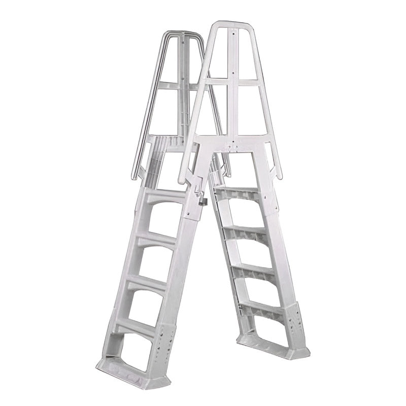 Scaletta in resina per piscine fuori terra regolabile in altezza da 122 a 137 cm