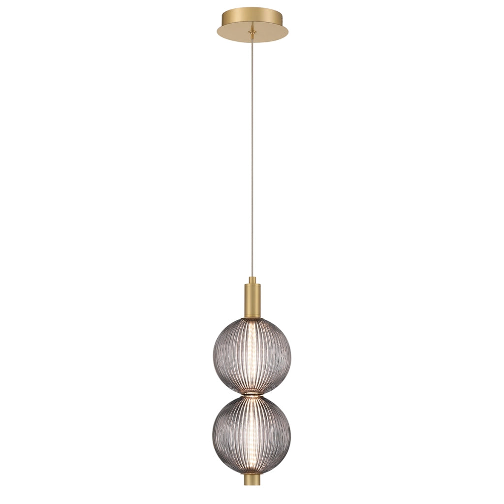 Lampada a sospensione Palmas Quintiesse LED 20W ottone