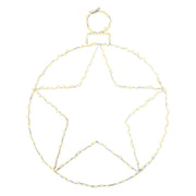 Decorazione per esterno sfera natale 250 led 48 cm