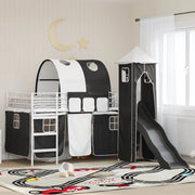 Struttura del letto loft per bambini Bianco e Nero 90 x 200 cm 42020895