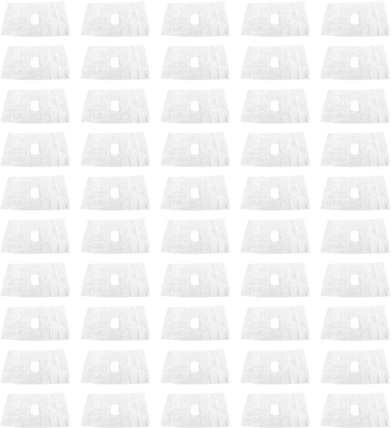 Gelaatsscherm Portatile - 50 Unità - Materiale PVC - Individuale Imballaggio - Schermo per il Viso - Leggero e Portatile