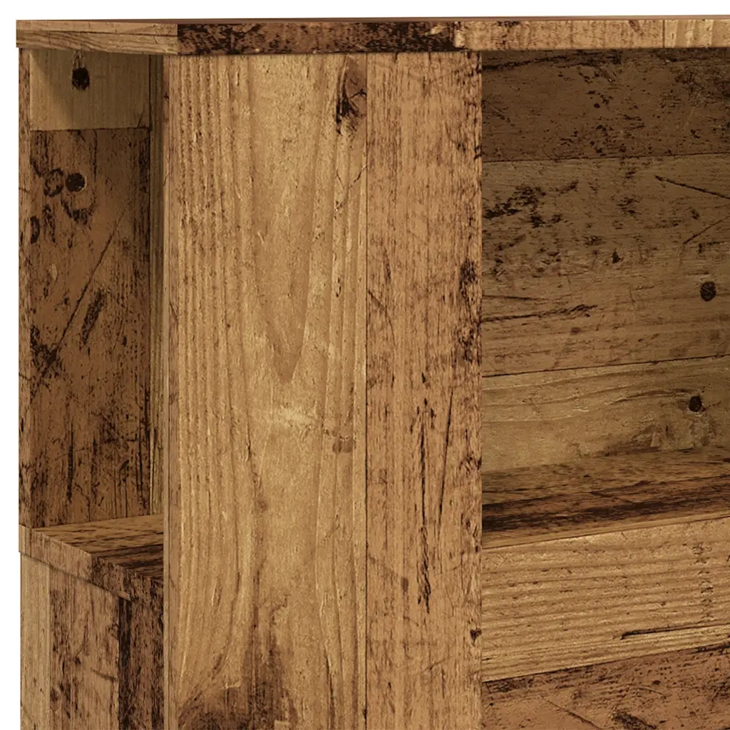 Testiera | Testata con Contenitore Legno 100x18,5x102,5 cm in Multistrato