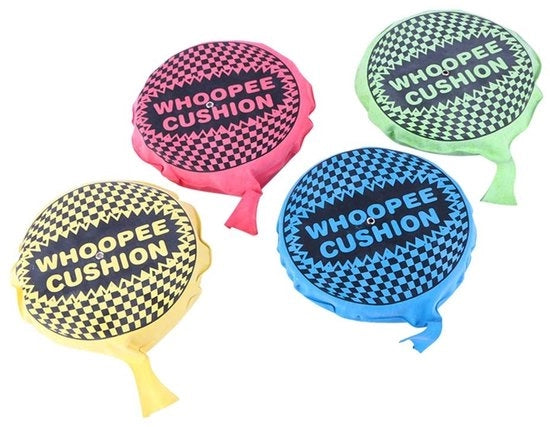 Cuscino Whoopee - Giocattolo Gracile e Divertente - Plastica - 20 x 20 cm - 1 Pezzo - Ideale per Feste - Articolo da Scherzo