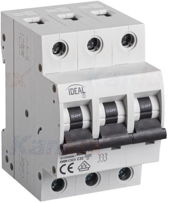 Interruttore magnetotermico 3P TH35 Kanlux KMB6 23155
