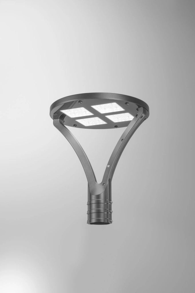 FARO LED VILLA GRIGIO IN METALLO 100W 14500LM  3000K 420X547MM PER PALETTO