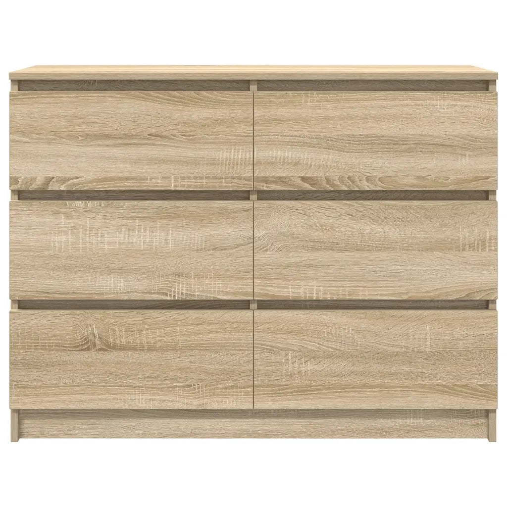 Credenza-Buffet-Armadio da cucina Rovere Sonoma 100x35x76 cm in Legno Multistrato 826499