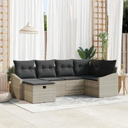 Set di divani con cuscino 6 pcs polyrattan