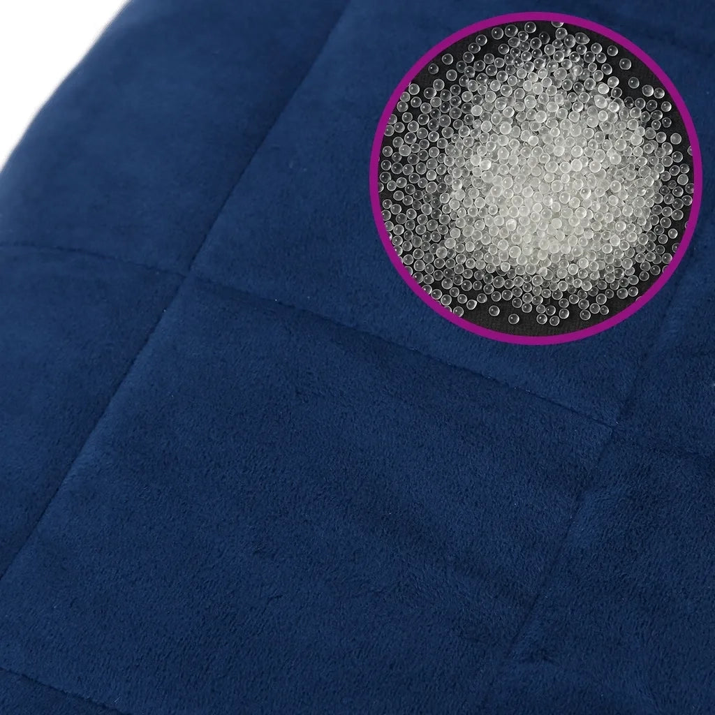 Coperta Ponderata Blu 220x235 cm 15 kg Tessuto