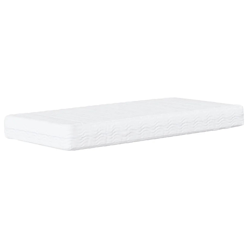 Letto con Materasso Dover Crema 90x200 cm in Tessuto