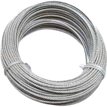 FUNE ACCIAIO INOX Ø 6 mm - rotolo 10 mt