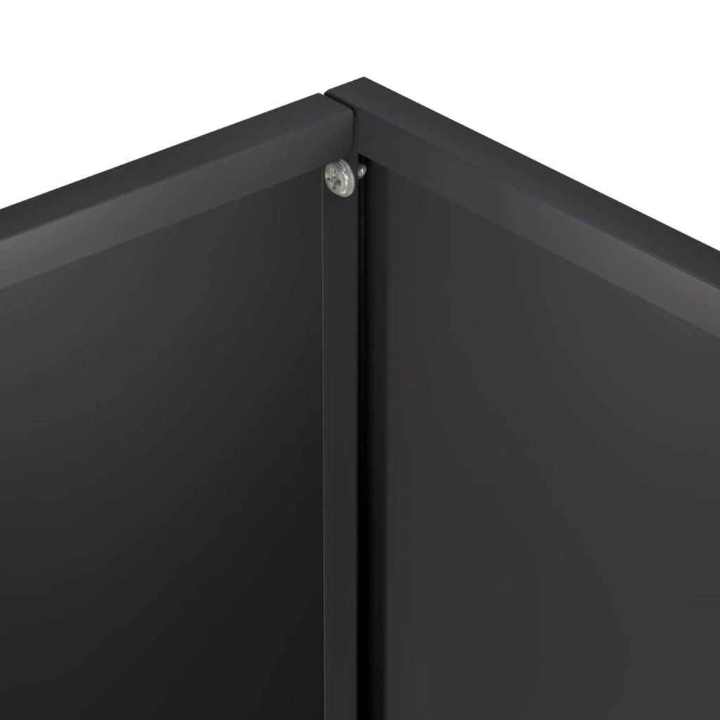 Vaso da giardino Nero 60 x 40 x 40 cm Acciaio laminato a freddo 8005680