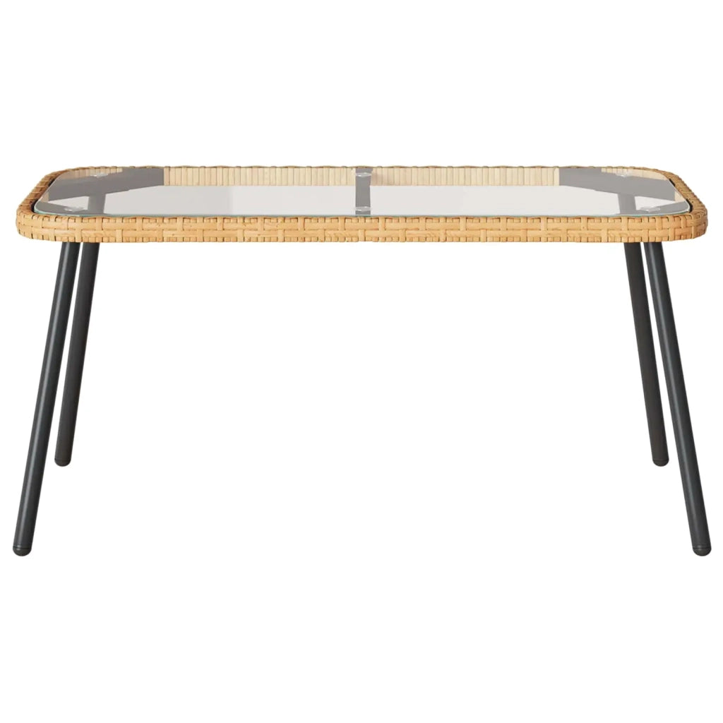 Tavolino da salotto Marrone e Nero 90 x 45 x 43 cm polyrattan 4108268