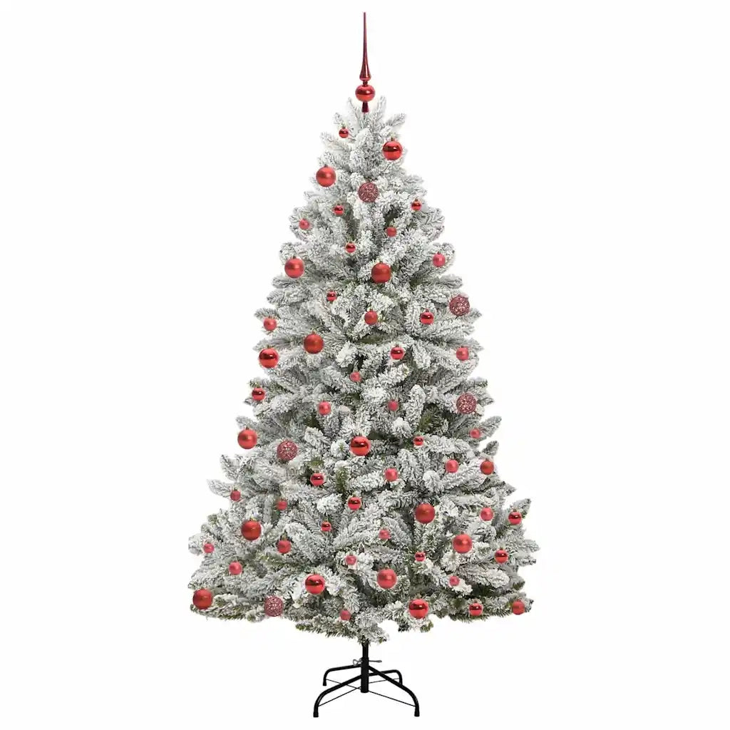 Albero di Natale artificiale con 300 LED Verde e Bianco 180 cm 3395748