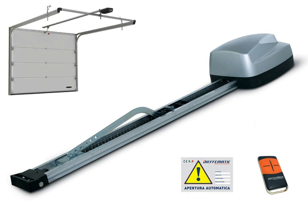AUTOMAZIONE UNIKO 100KG PORTA BASCULANTE SEZIONALE MOLLA GARAGE BOX #2