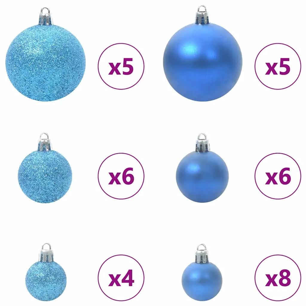 Albero di Natale artificiale con 150 LED Verde 120 cm PE e PVC 3397764