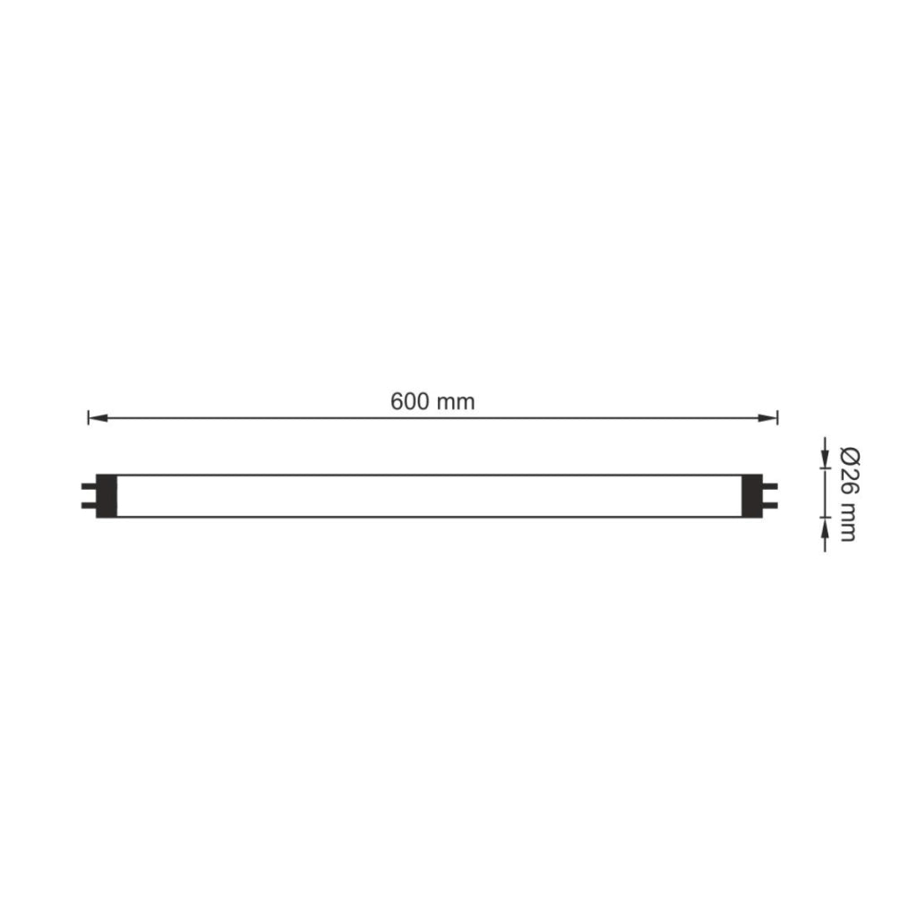 Polux tubo LED T8 G13 9W 900lm 4000K 60cm unilaterale