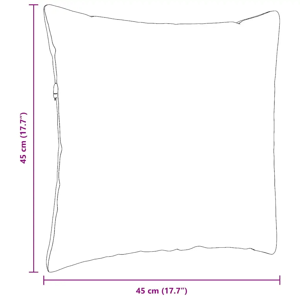 Cuscini da Divano 2 pz-Set di 2 Cuscini per Sofa Verde chiaro 45 x 45 cm Tessuto